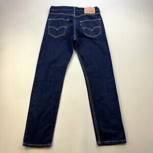 Levis 522 Jeans Mens 30x30 Blue Denim Slim Fit Tapered Leg Dark Wash Red Tab